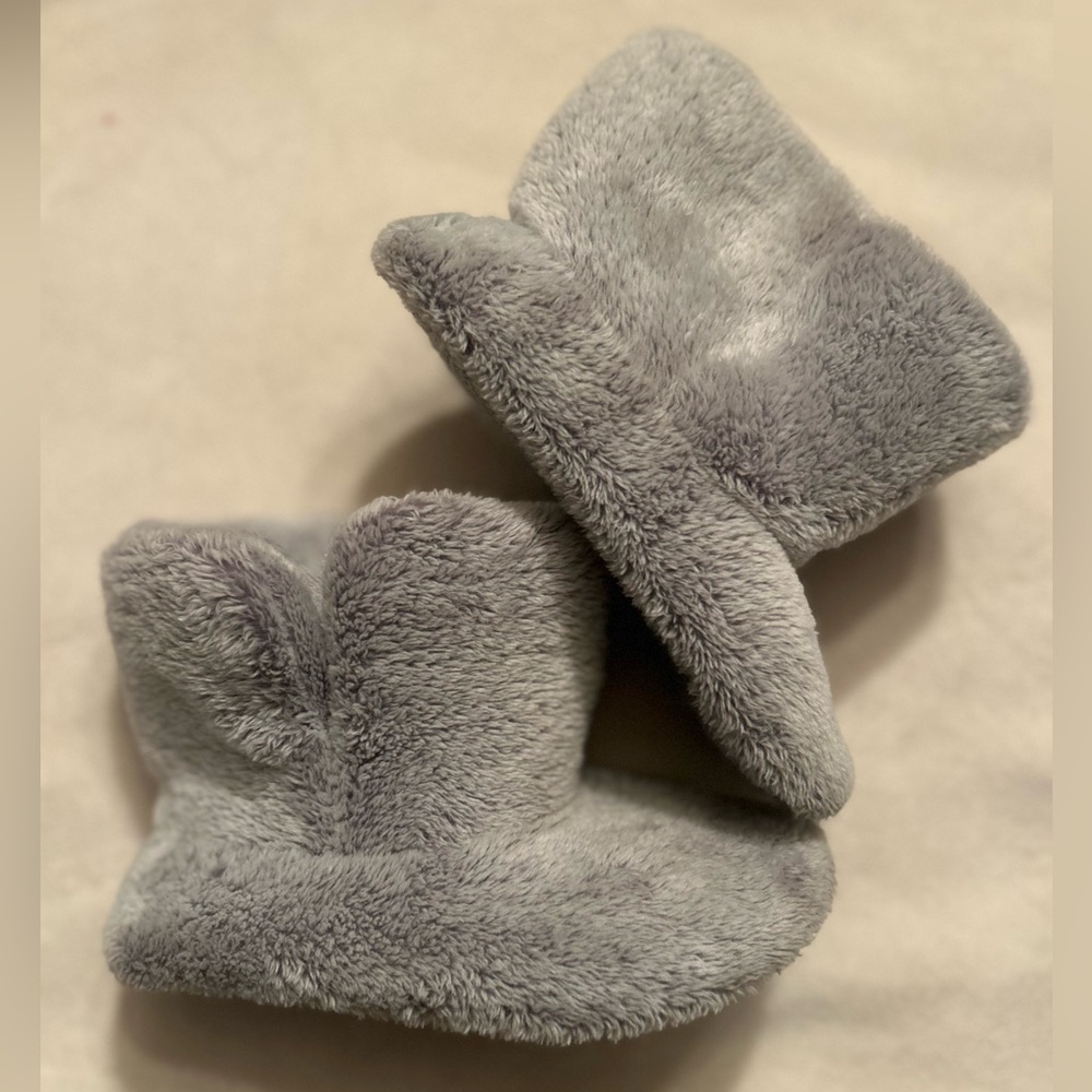 RH Baby and Child Luxe faux fur baby booties